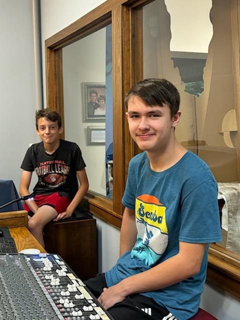 Two Children In Front Of Keyboard